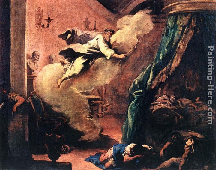 Dream of Aesculapius painting - Sebastiano Ricci Dream of Aesculapius art painting